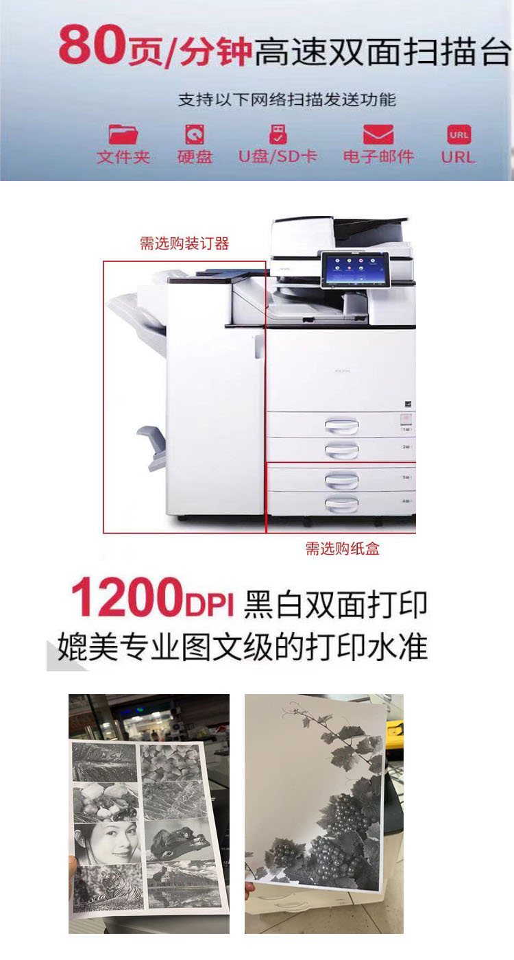 黑白机 理光6054